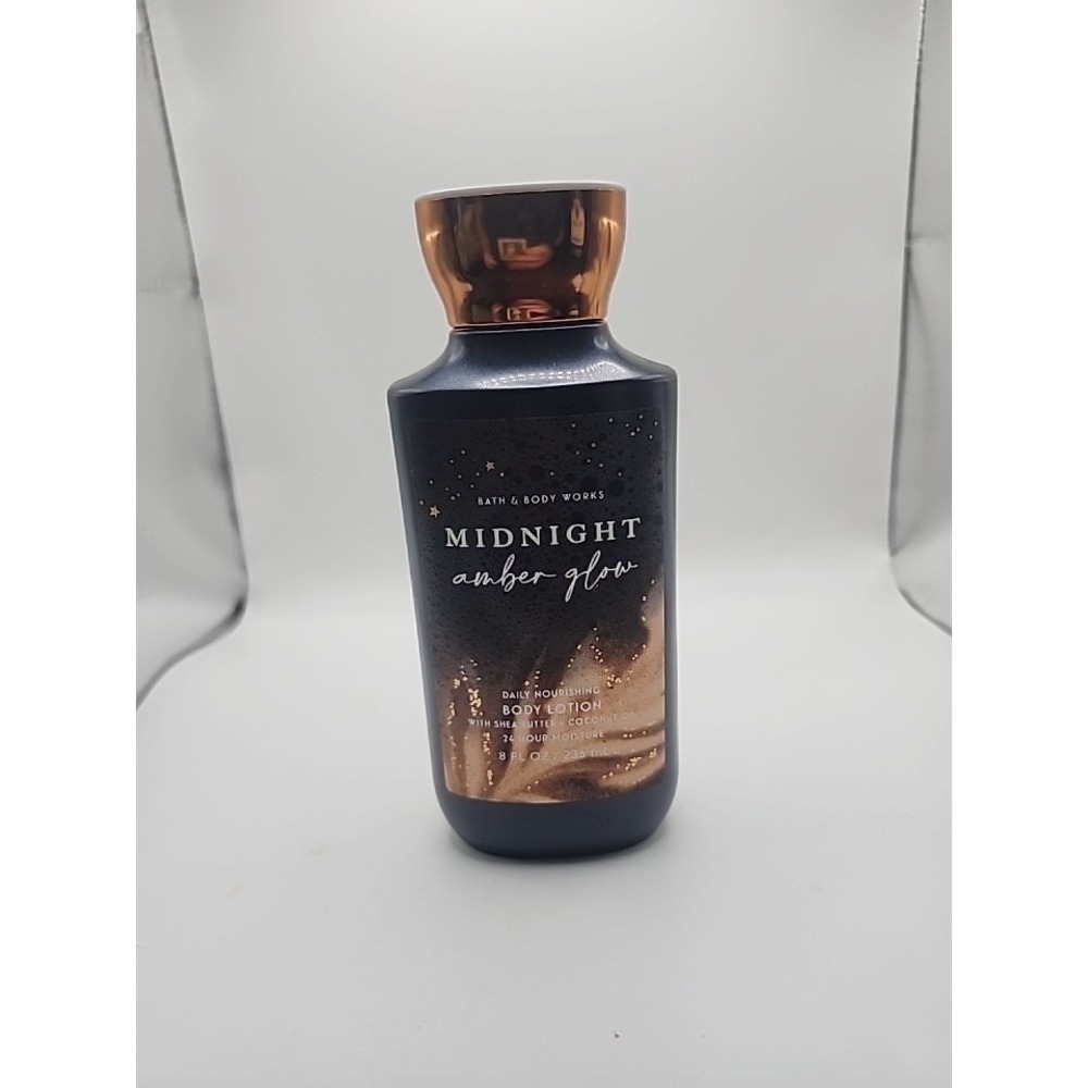Bath and Body Works Midnight Amber Glow Full Body LOTION Cream 8 oz